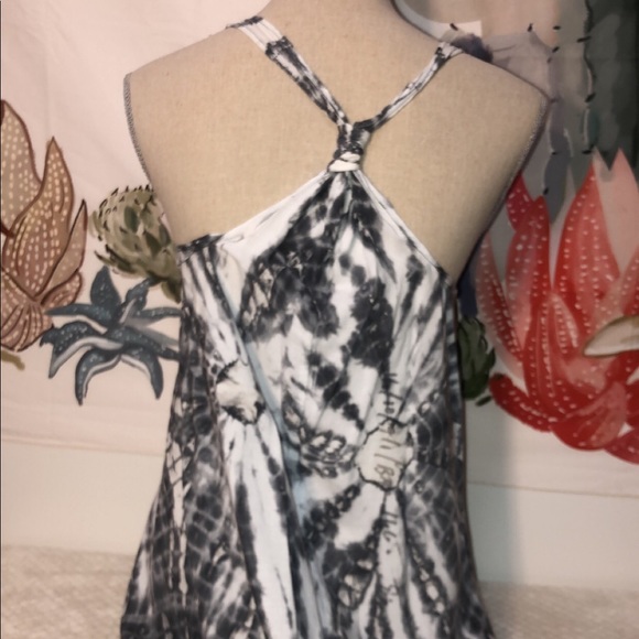 Black/Grey/White Tie Dye Dress - Picture 2 of 2